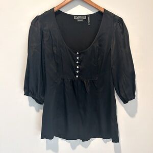 VINTAGE GUESS SILK BLOUSE SZ Small